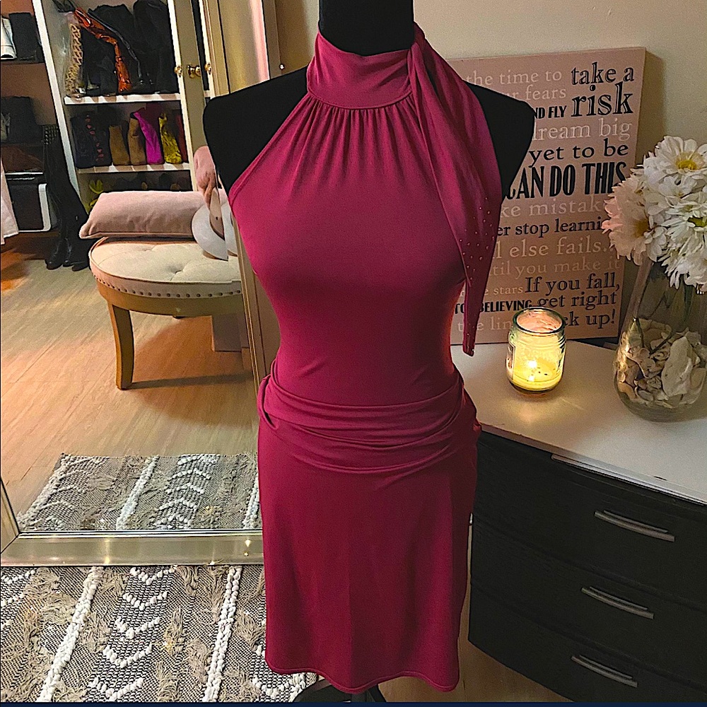 Hot pink dress on sale